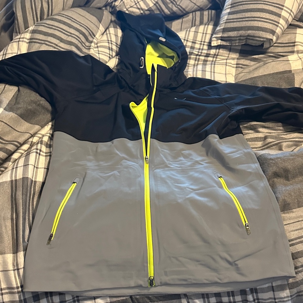 Reflective Nike Neon Yellow Dri-FIT Running jacket